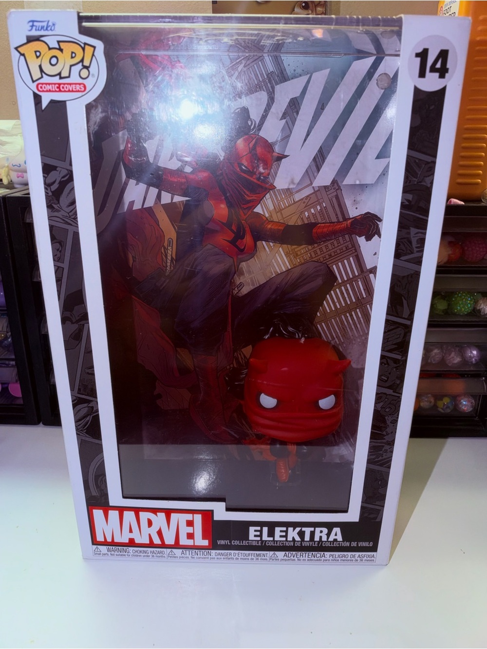 Funko Pop! Marvel Elektra Vinyl Figure - Red & Black
